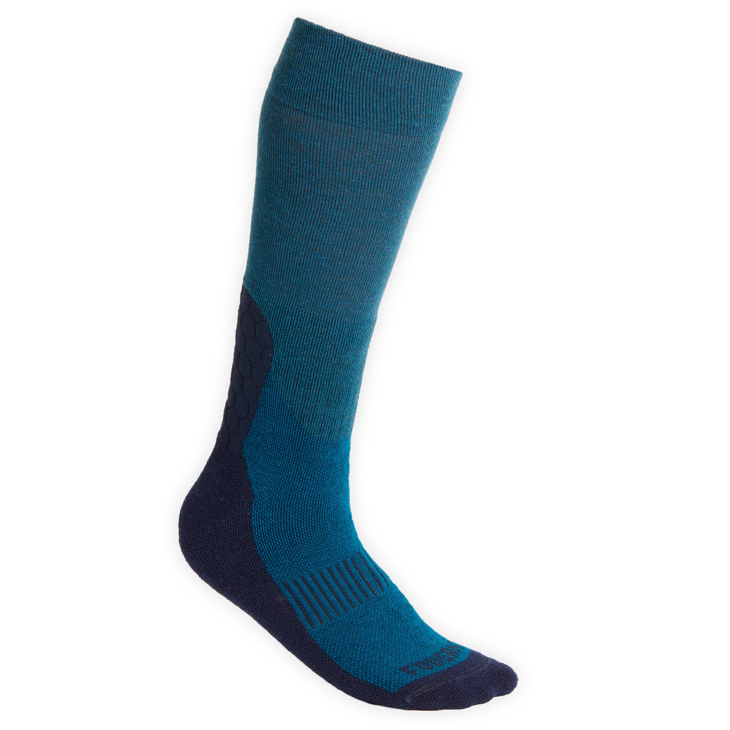 FOUGANZA Adult Horse Riding Socks 500 Warm - Petrol/Navy