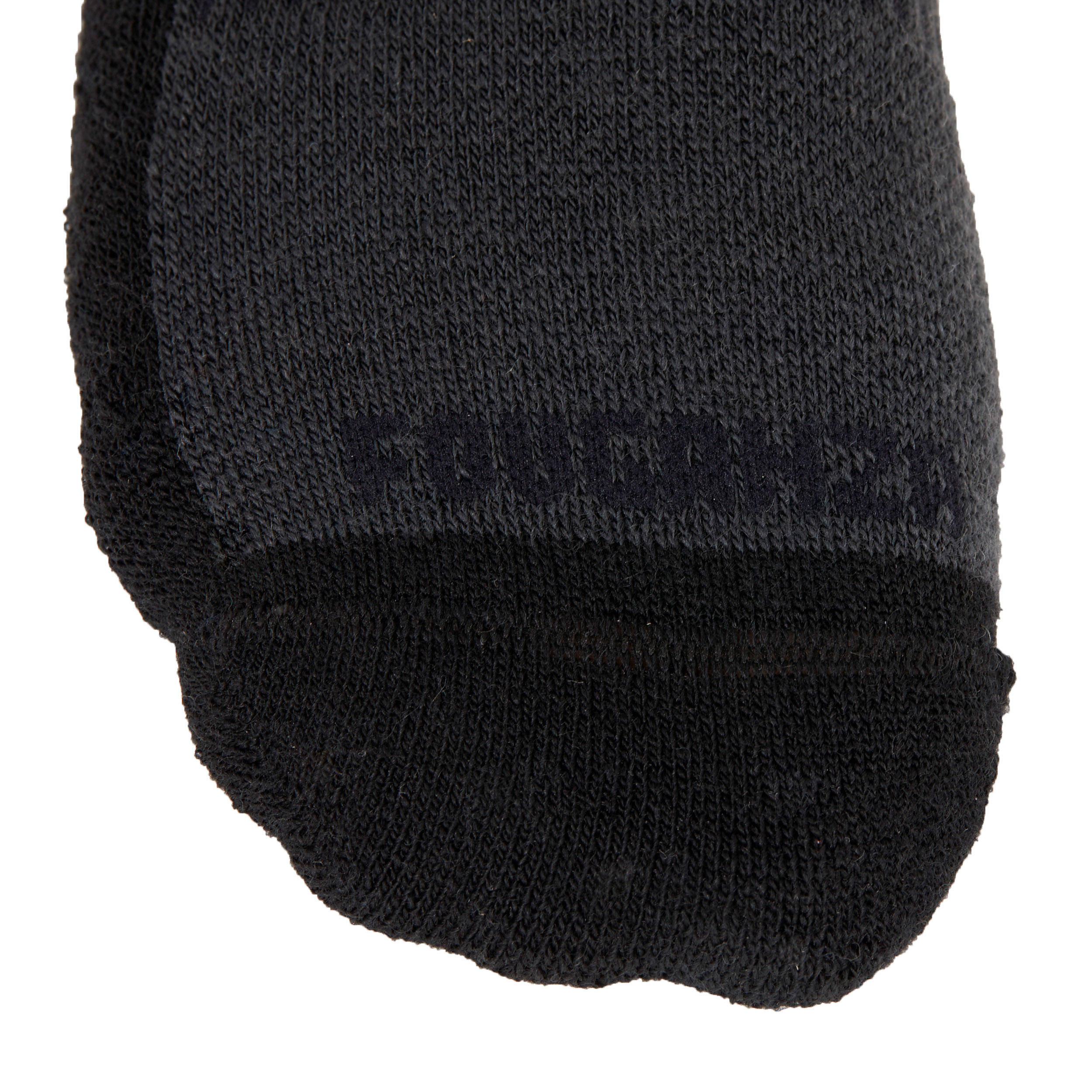 Adult Warm Horse Riding Socks 500 Warm - Grey/Black - FOUGANZA