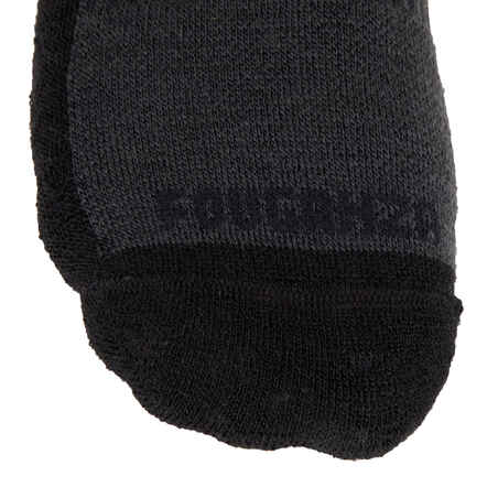 Adult Horse Riding Socks 500 Warm - Grey/Black