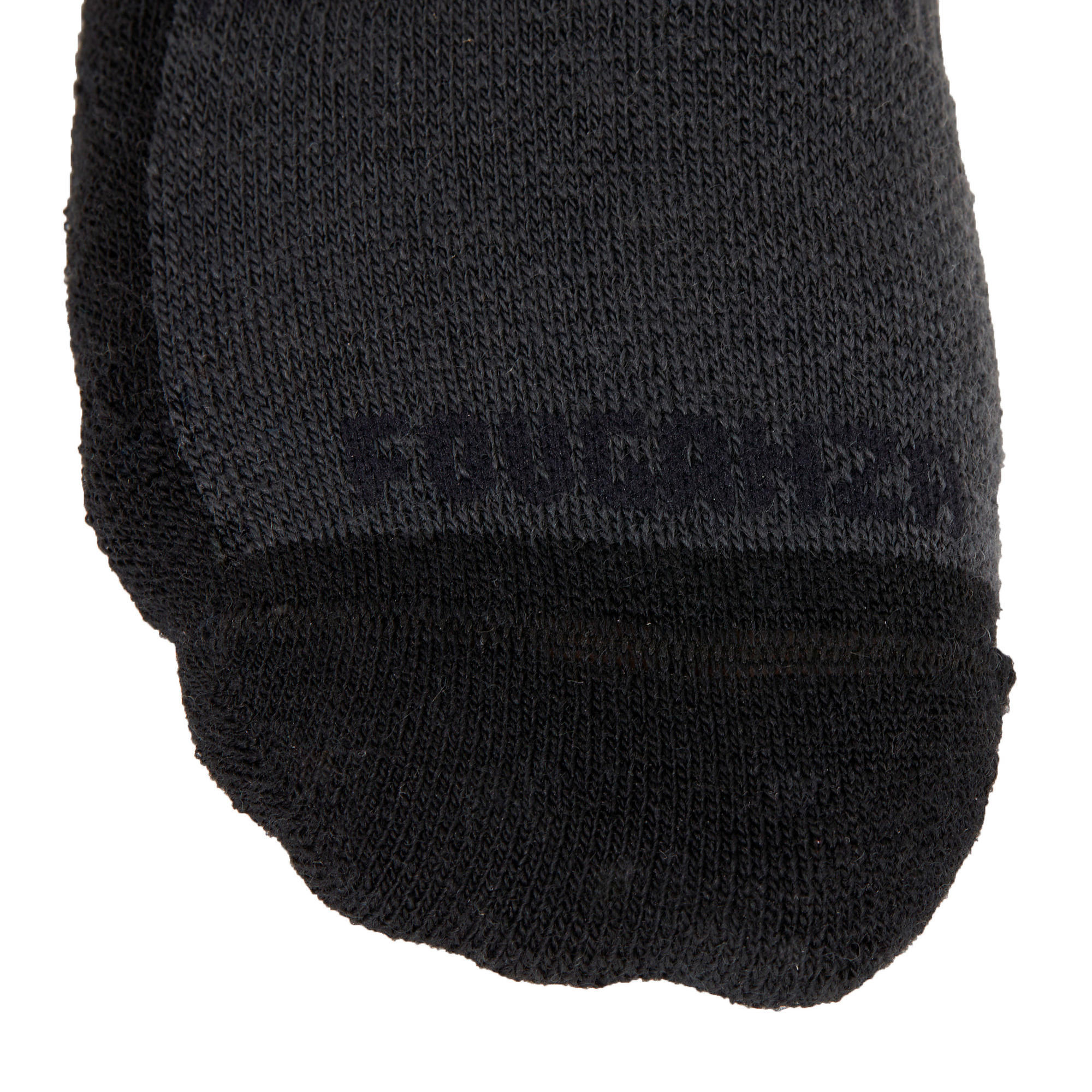 Warm adult riding socks 500 WARM grey and black