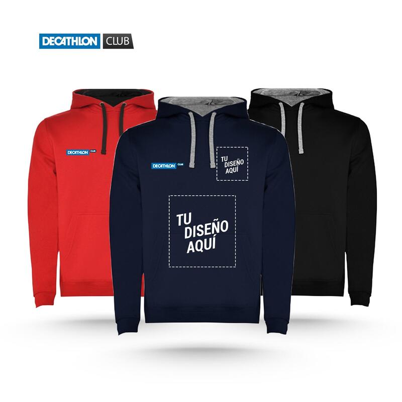 SUDADERA CON CAPUCHA PERSONALIZABLE FÚTBOL ADULTO