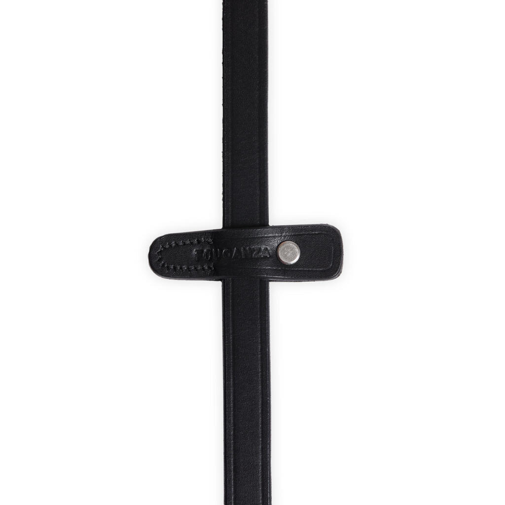 Horse Riding Fine Grip Reins for Horses 500 - Black