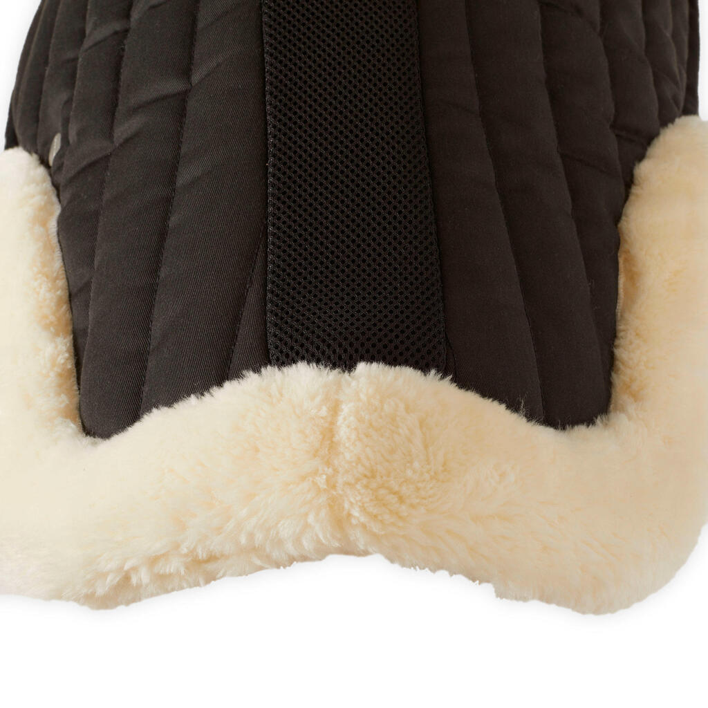 Synthetic Sheepskin Saddle Pad 900 - Black