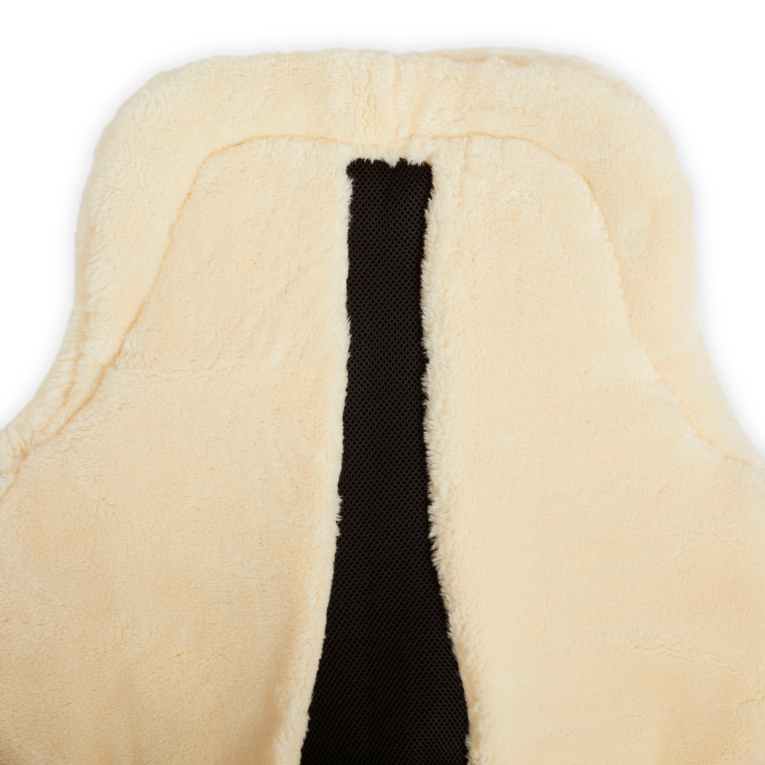 Synthetic Sheepskin Saddle Pad - 900 Black - FOUGANZA
