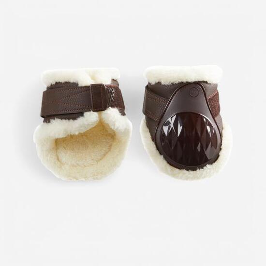 Paranocche cavallo 580 agnellino sintetico marroni x2