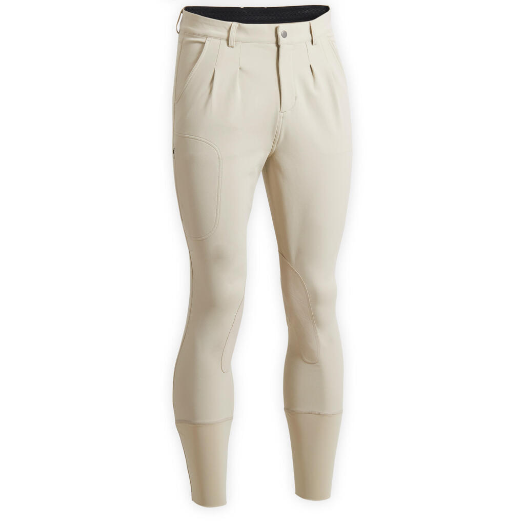 Breeches de equitación para Hombre - Fouganza 500 beige