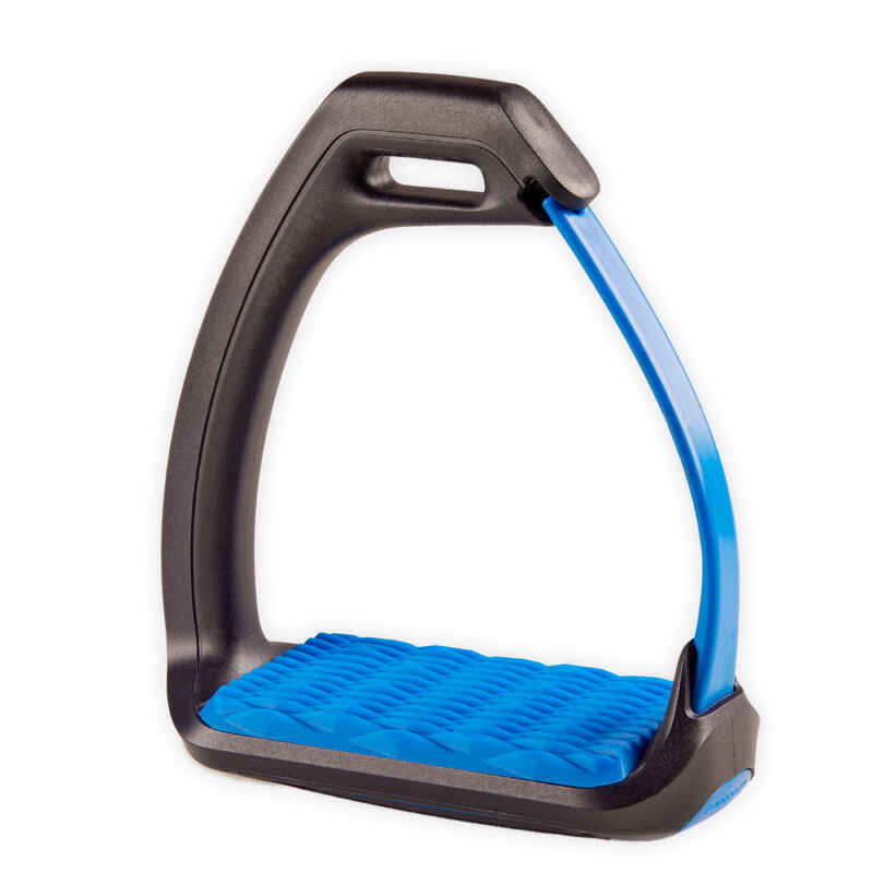 Kids'/Adult Horse Riding Stirrup Irons 500 Blue Decathlon