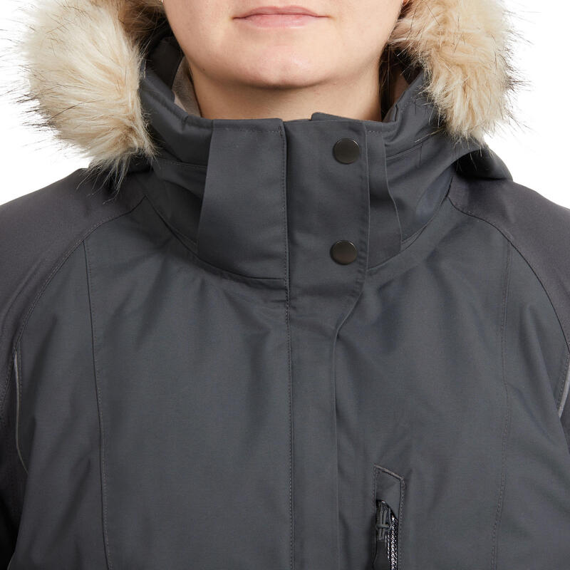 Winter-Reitjacke 580 Damen wasserdicht grau