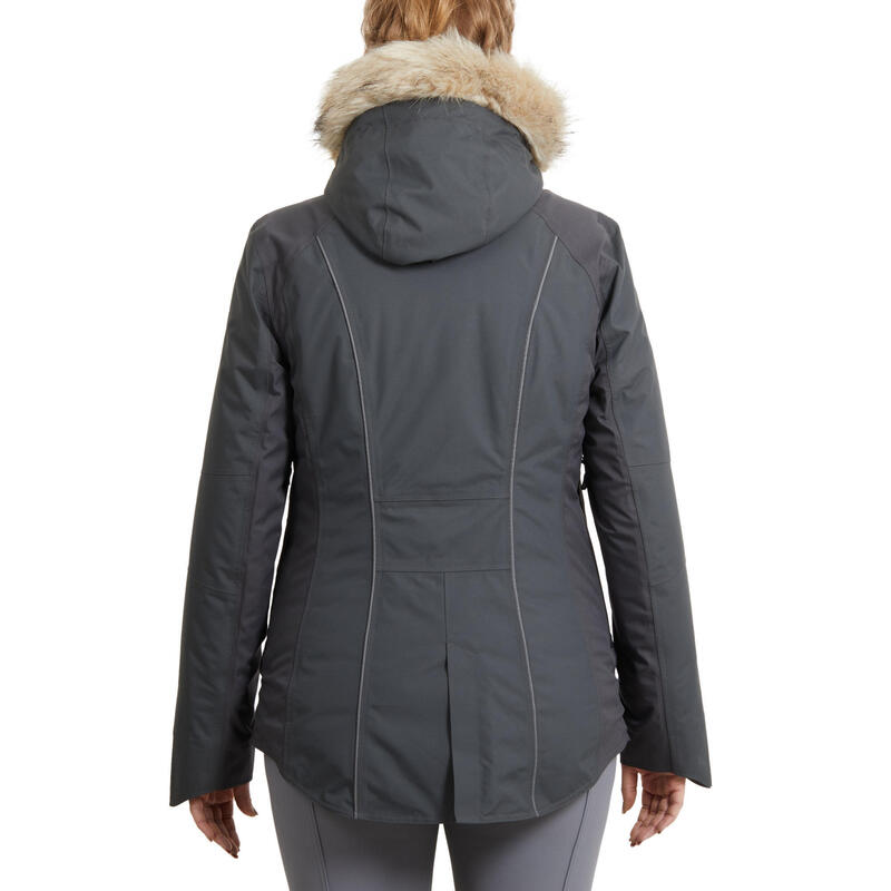 Winter-Reitjacke 580 Damen wasserdicht grau