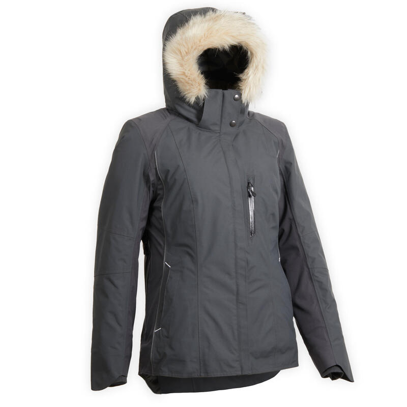 Veste équitation femme chaude et imperméable grise 580