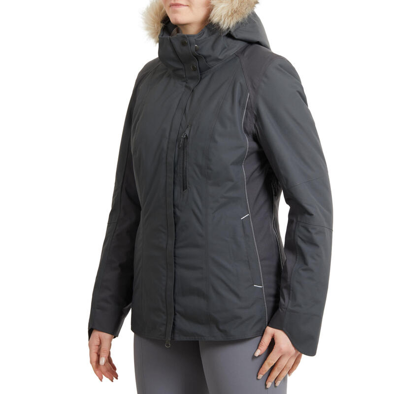 Winter-Reitjacke 580 Damen wasserdicht grau