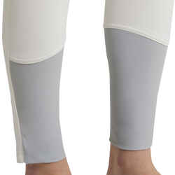 Kids' Warm and Water-Repellent Horse Riding Jodhpurs Kipwarm - White