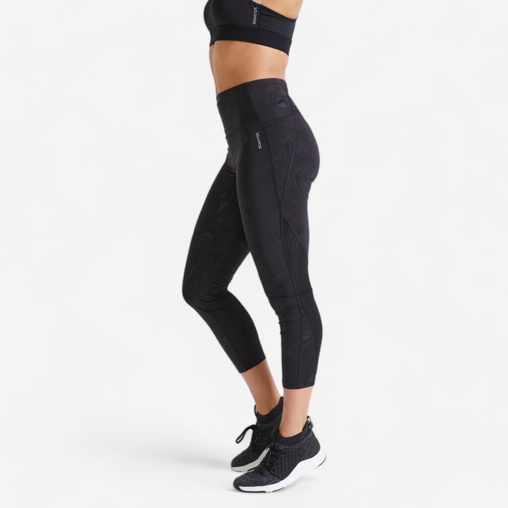 Fitness Short Shaping High-Waist Leggings - Black