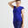 Dámské fitness tričko 100 Slim modré
