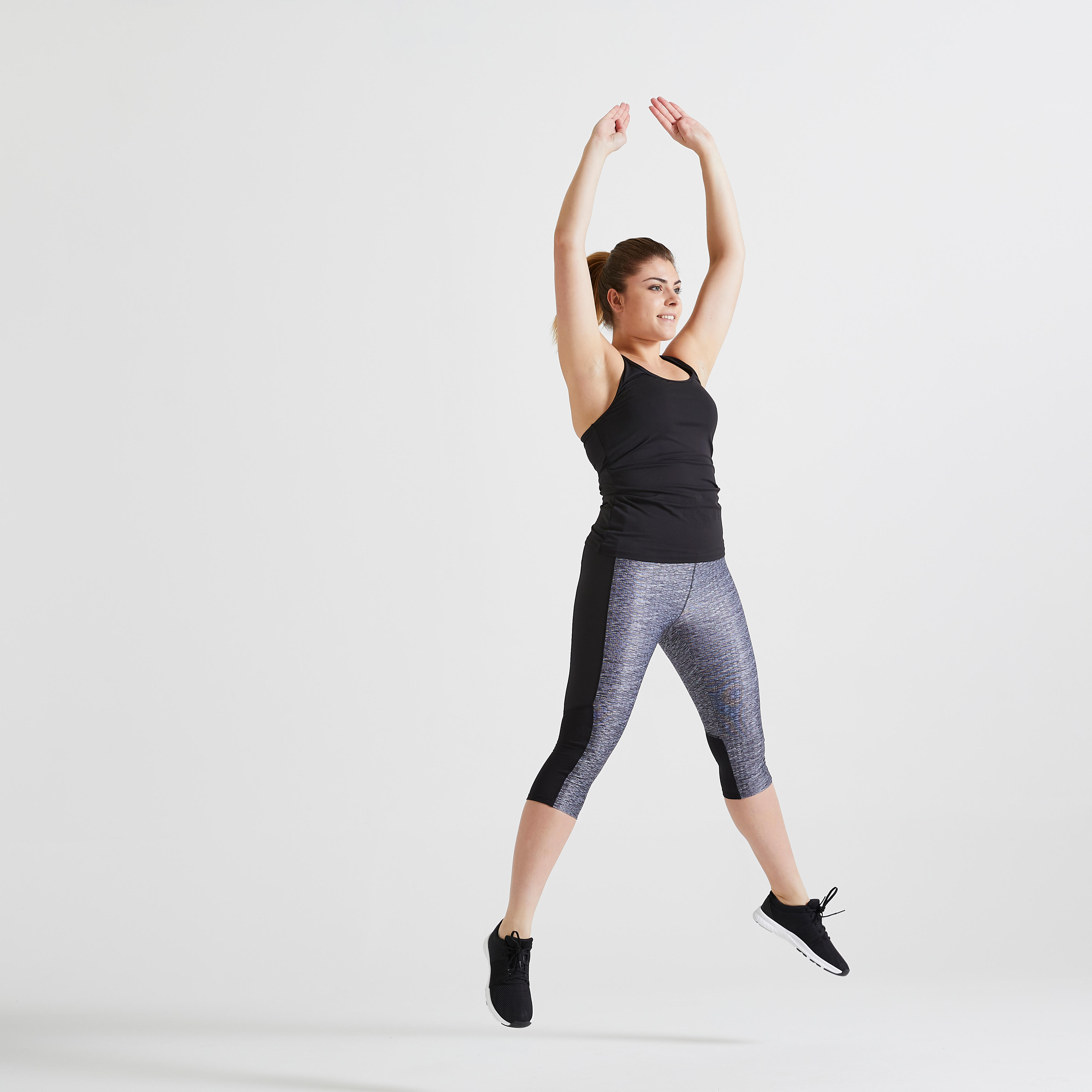 High-Waisted Fitness Cropped Leggings 