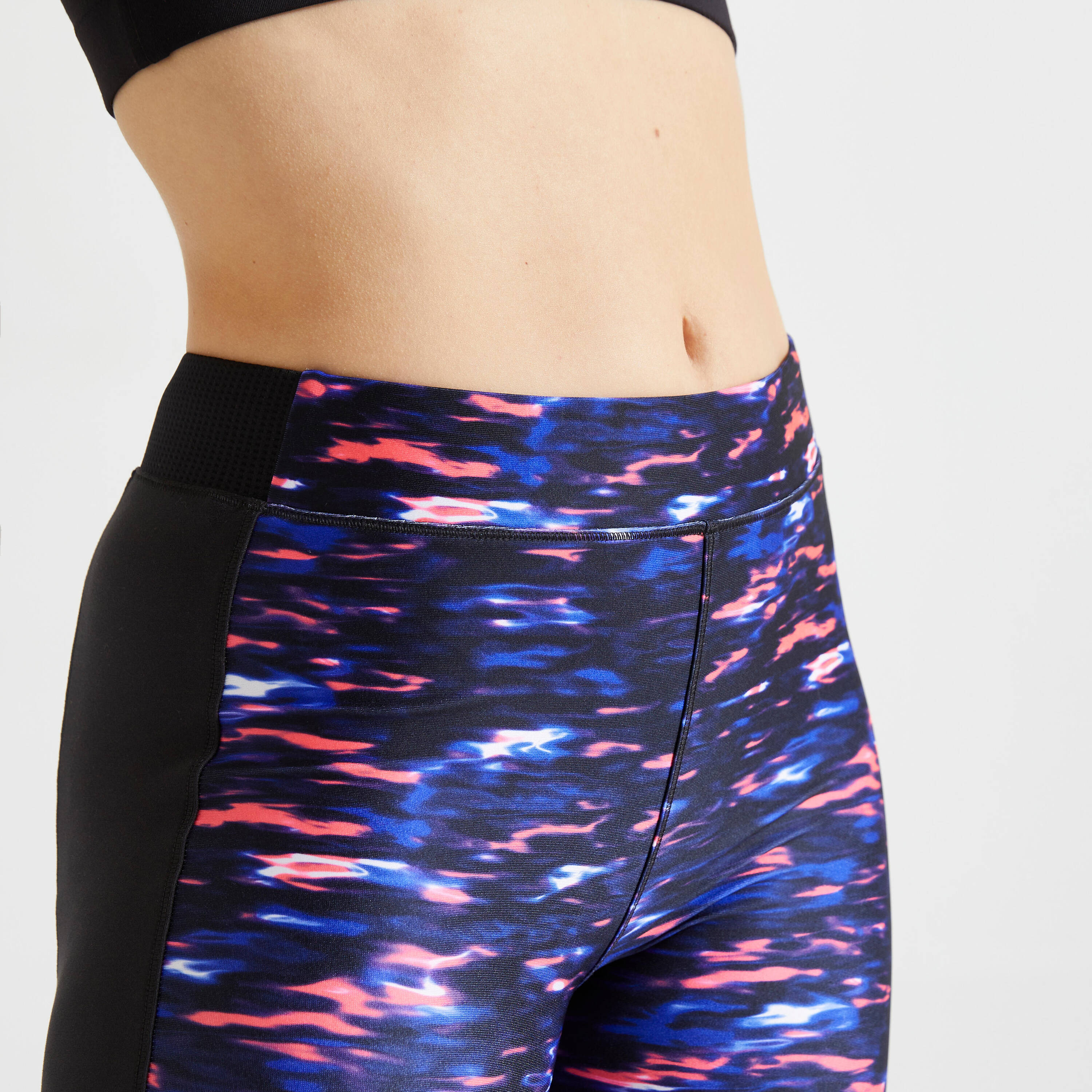 Women Polyester Gym Leggings with Phone Pocket - Print -  3