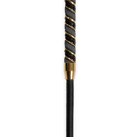 Horse Riding Dressage Crop 120 cm - Black/Gold