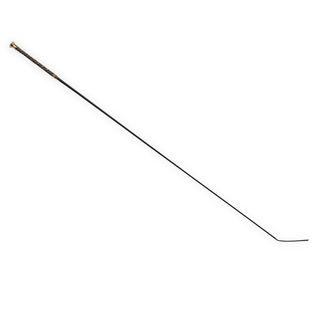 Horse Riding Dressage Crop 120 cm - Black/Gold