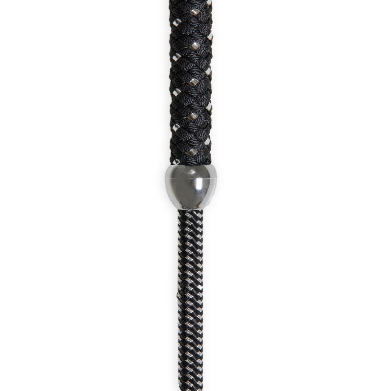 Fusta Equitación Doma Negro Plateado 110 cm