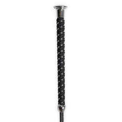 Horse Riding Dressage Crop 110 cm - Black/Silver