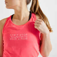 Long Fitness Tank Top - Pink