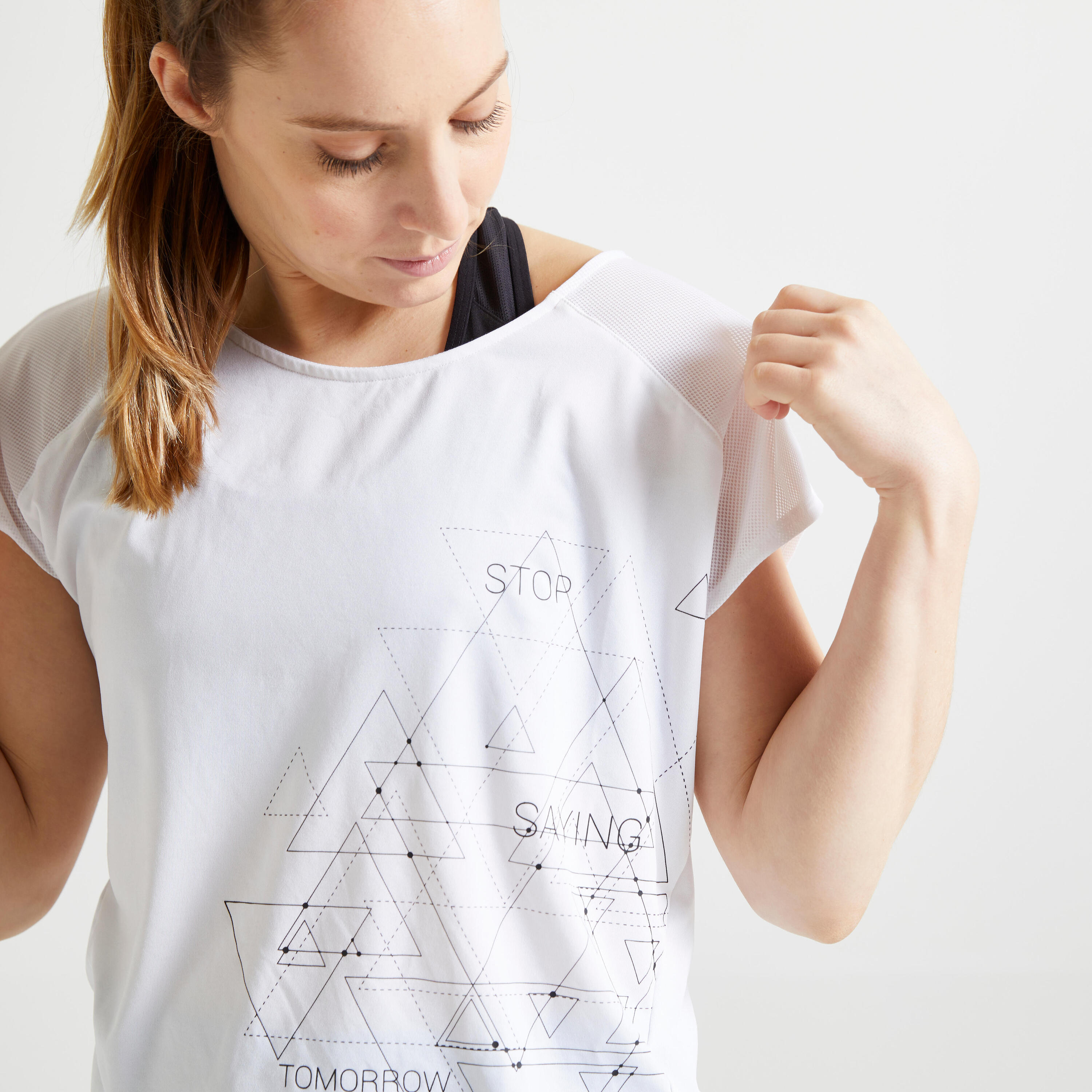 Loose Fitness T-Shirt - White 3/7