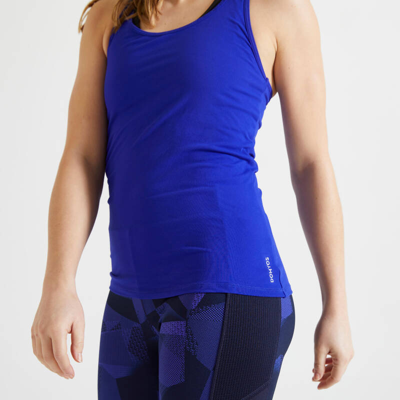  Camisetas sin mangas de entrenamiento para mujer, de secado  rápido, sin mangas, para correr, atléticas, absorben la humedad, para  gimnasio, yoga, color azul, talla XL, Azul (Medium Blue) : Ropa, Zapatos