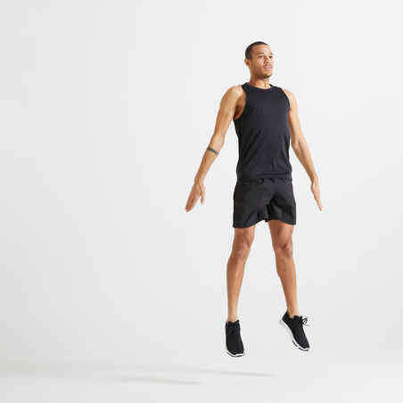 Men's Breathable Crew Neck Essential Collection Tank Top - Black