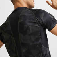 Eco-Friendly Technical Fitness T-Shirt - Khaki Print/Camouflage