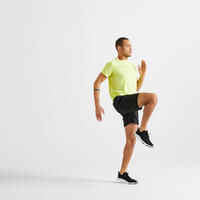 Fitness Training Shorts with Zipped Pockets - Printed Khaki