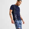 Eco-Friendly Technical Fitness T-Shirt - Printed Navy