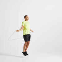 Men's Eco-Friendly Cardio Fitness T-Shirt FTS 120 - Yellow