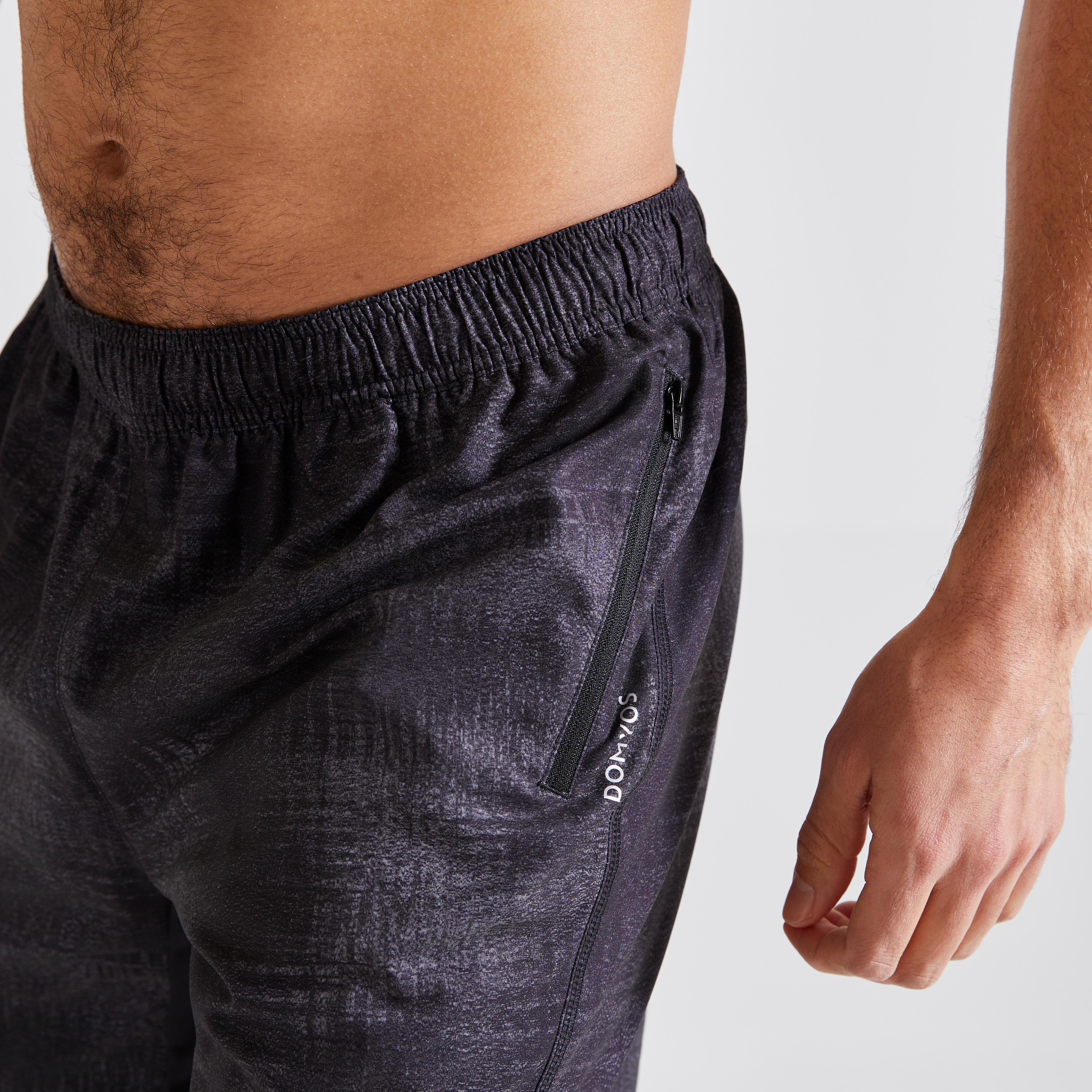 DOMYOS Pánske šortky 120 na fitness čierne 3XL · záber 4