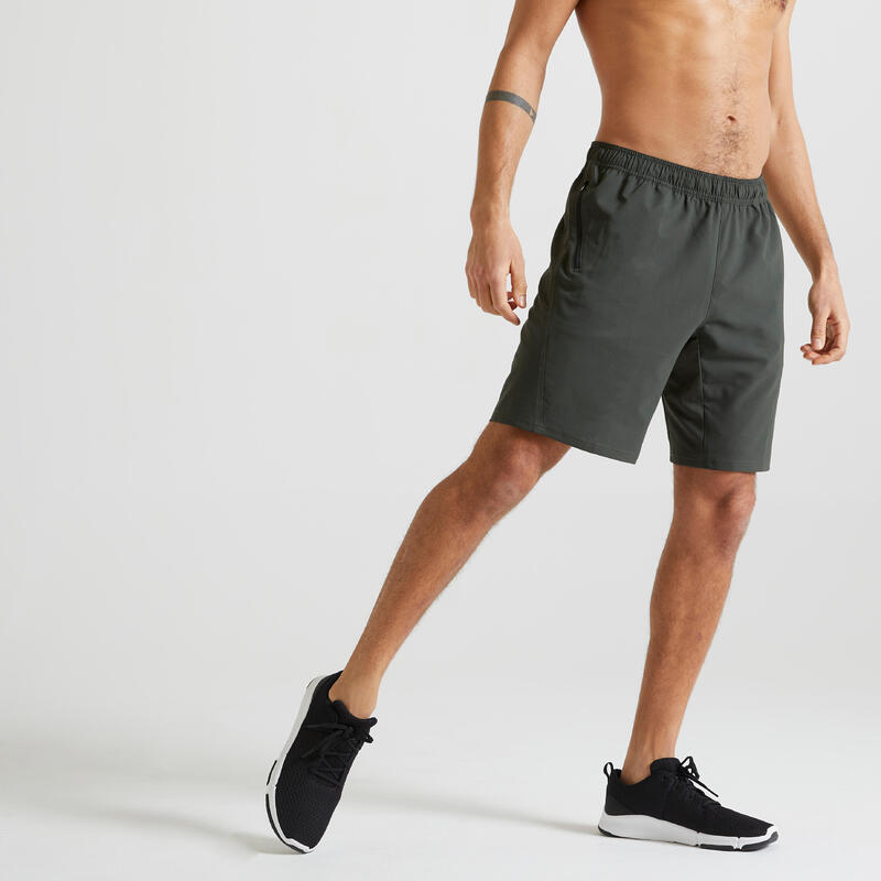 Marca comercial varilla probabilidad Short fitness pantalón corto chándal con bolsillo Hombre Domyos FST 120 |  Decathlon