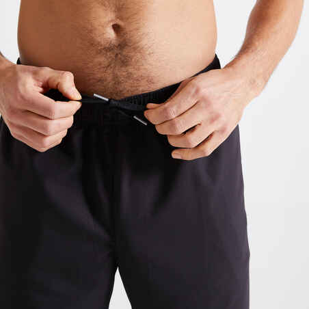 Men's Regular-Fit Breathable Essential Fitness Bottoms - Black