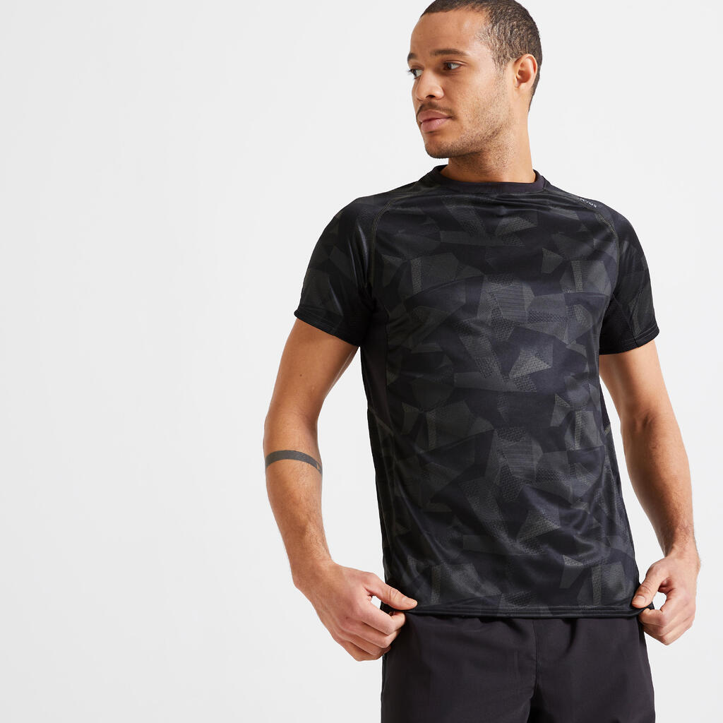 Funktions-T-Shirt Fitness weiss