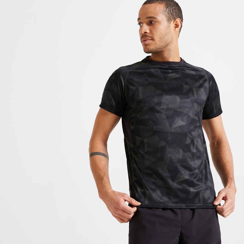 Eco-Friendly Technical Fitness T-Shirt - Khaki Print/Camouflage