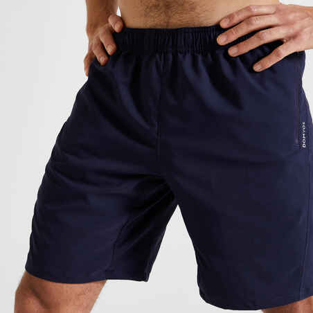 Men's Zip Pocket Breathable Essential Fitness Shorts - Navy