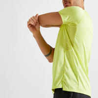 Men's Eco-Friendly Cardio Fitness T-Shirt FTS 120 - Yellow