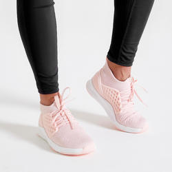 Zapatillas fitness 520 Mujer Domyos blanco y rosa - Decathlon