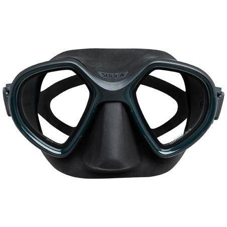 Masque Chasse sous-marine petit Volume - 500 Dual Gris foncé