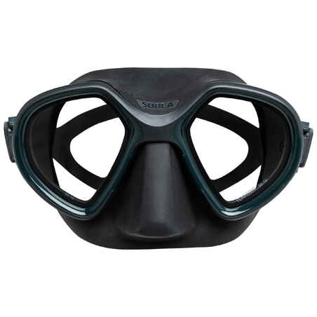 Diving mask small-volume 500 dual dark grey