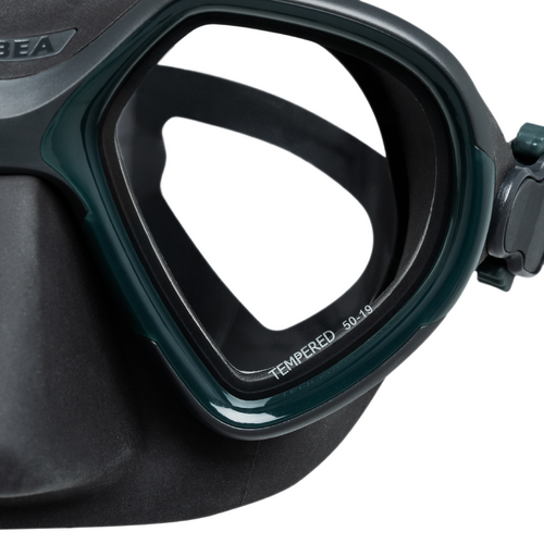 Masque plongée - 500 Dual Noir Gris Miroir pour les clubs et collectivités