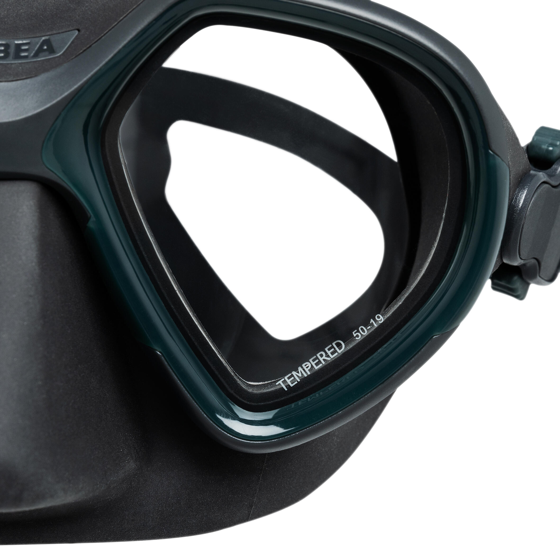 Masque Chasse sous-marine petit Volume - 500 Dual Gris foncé 8/11