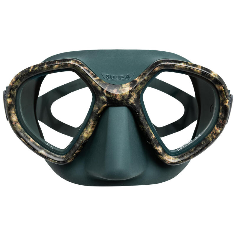 Masque Chasse sous-marine petit Volume - 500 Dual Camouflage