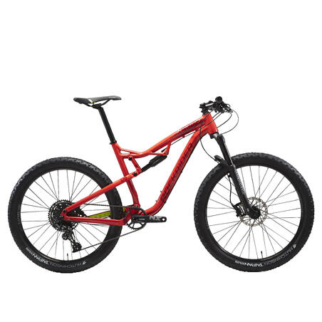 Гірський велосипед XC 100 S Eagle, 27,5" Plus - Червоний/Жовтий