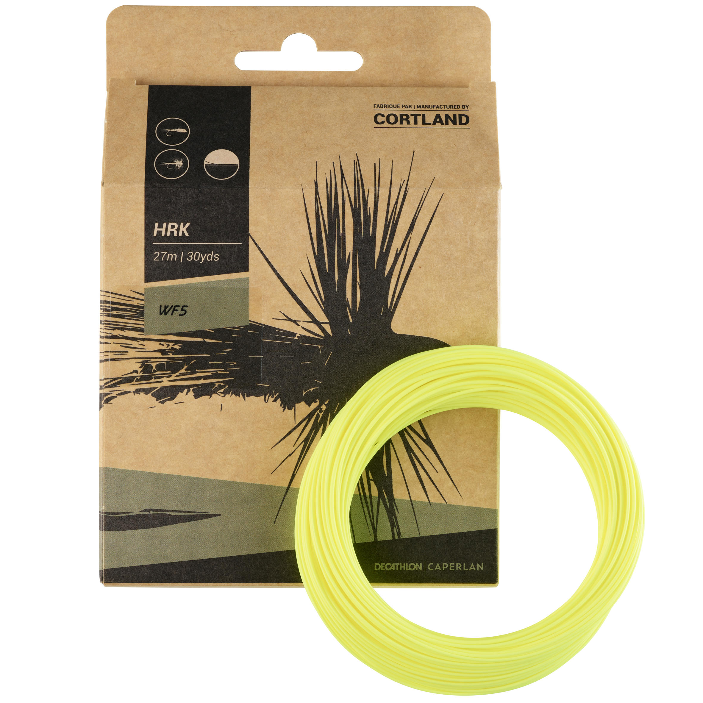 FLY FISHING FLOATING WEIGHT FORWARD SILK FLY LINE WF5 - Caperlan