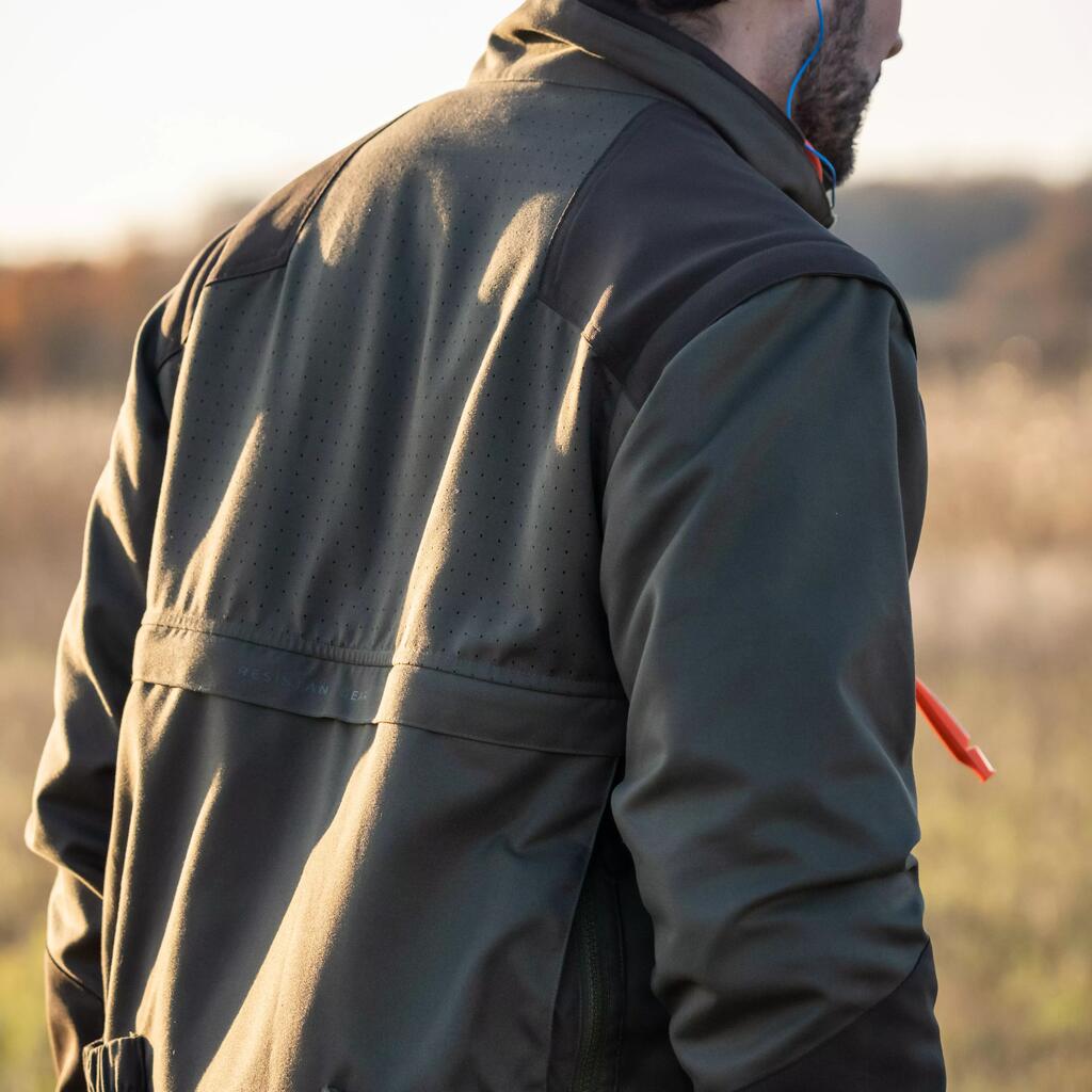 Orui laidi medžioklės striukė „900“ su nusegamomis rankovėmis, žalsvai ruda