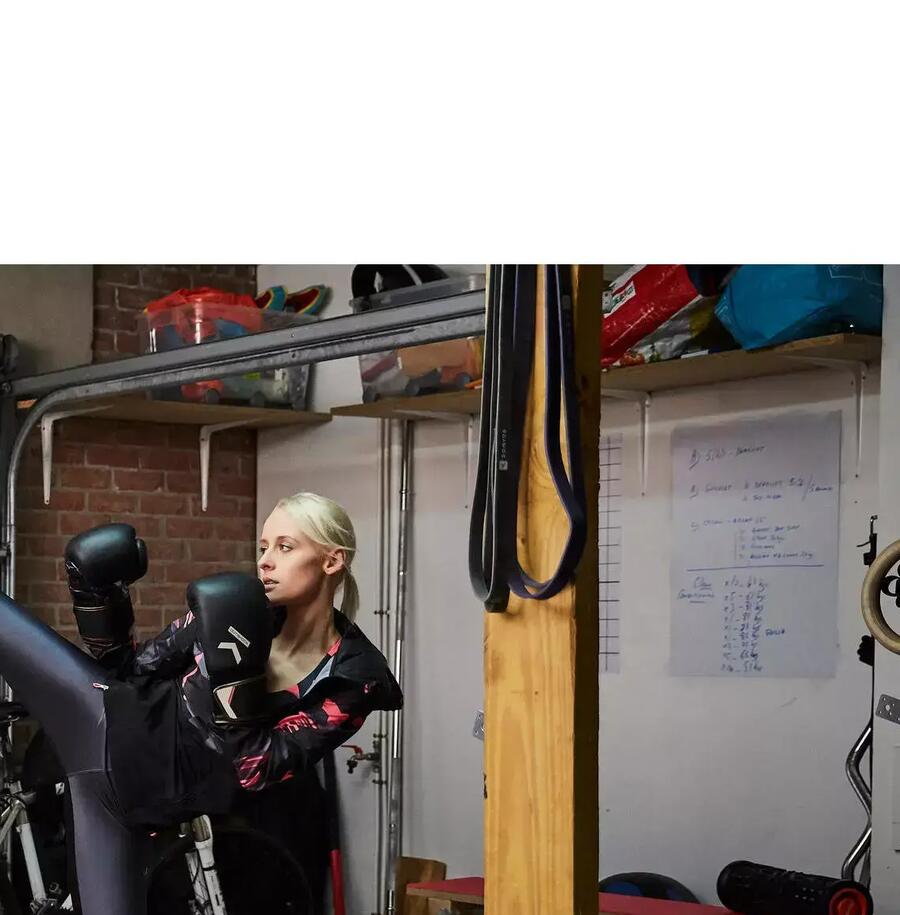saco de boxe boxing machine domyos outshock decathlon