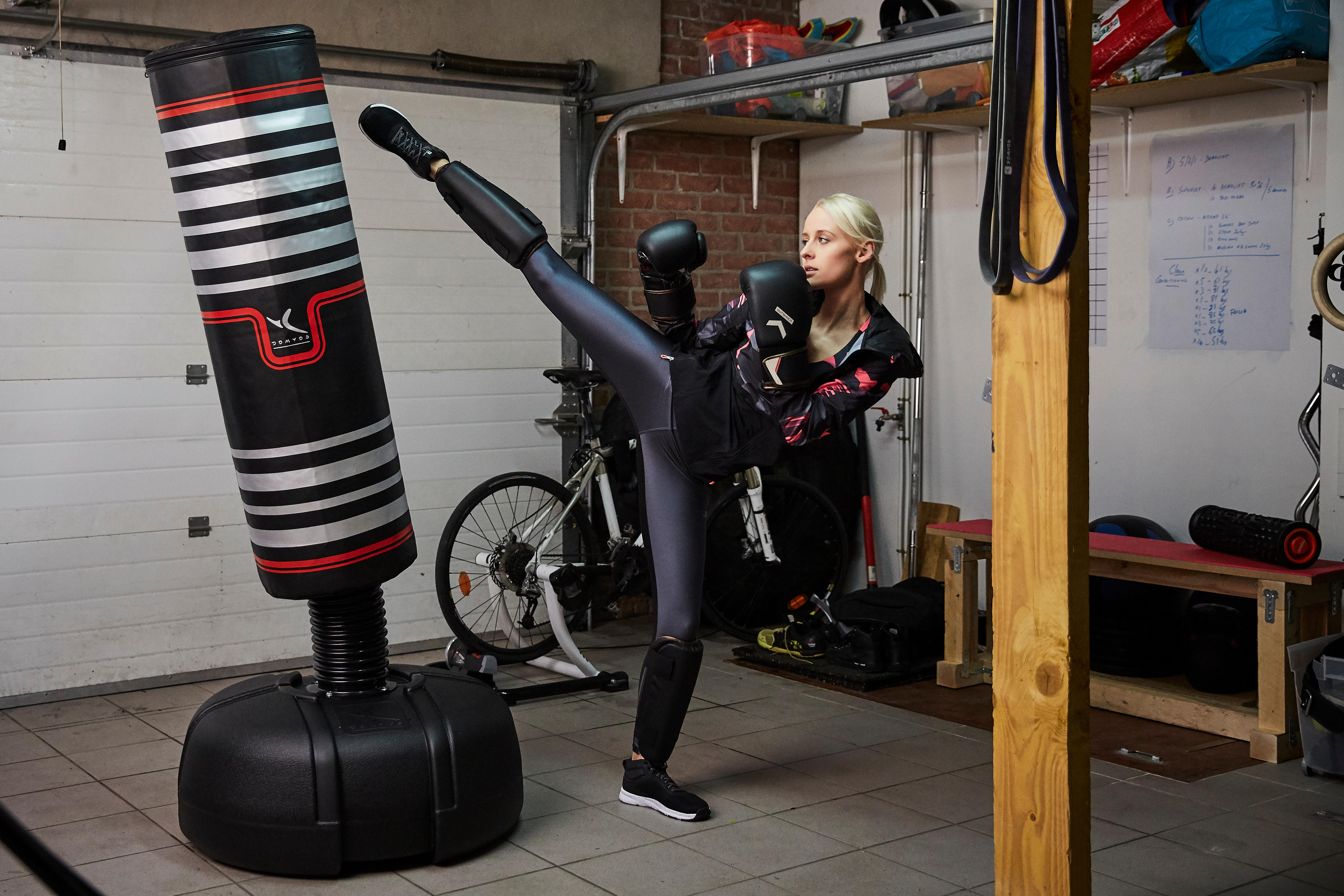 Free Standing Punching Bag Black